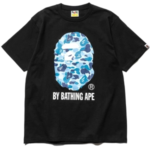 Bape big ape black blue tee