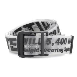 Offwhite industrial transparent belt Black