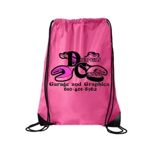 Double Threat Customs Drawstring Bag