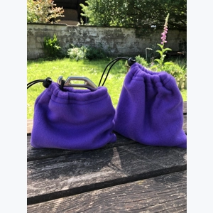 Fleece Stirrup Covers - Purple