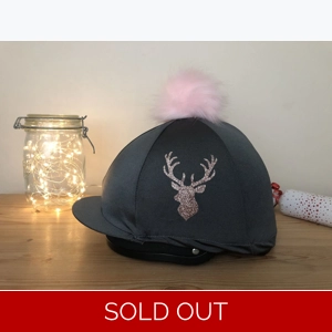 Capz Lycra Glitter Stag Hat Silk