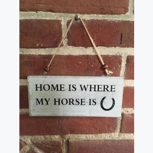 Wooden Horse Sign