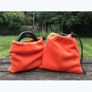 Fleece Stirrup Covers - Orange