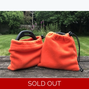 Fleece Stirrup Covers - Orange