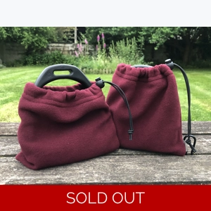 Fleece Stirrup Covers - Wine