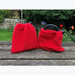 Fleece Stirrup Covers - Red