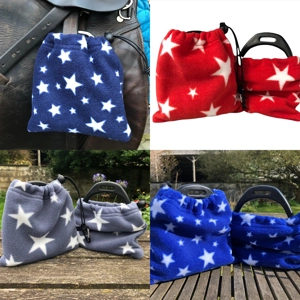 Fleece Stirrup Covers - Stars