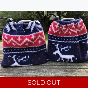 Fleece Stirrup Covers Bags - Christmas