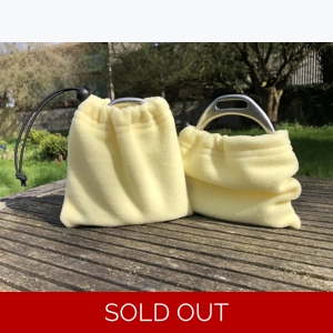 Fleece Stirrup Covers - Lemon