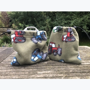 Fleece Stirrup Covers Bags - Tractors Khaki