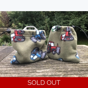 Fleece Stirrup Covers Bags - Tractors Khaki