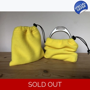 Fleece Stirrup Covers - Bright Yellow