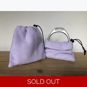 Fleece Stirrup Covers - Pale Lilac