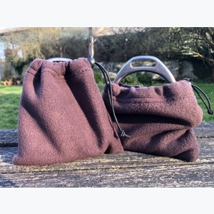 Fleece Stirrup Covers - Brown