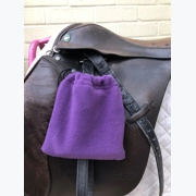 Fleece Stirrup Covers - Grape
