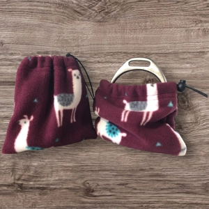 Fleece Stirrup Covers - Wine, Larma