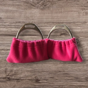 Quarter Fleece Stirrup Covers - Cerise