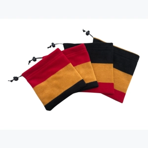 Fleece Stirrup Covers - Mustard Stripes