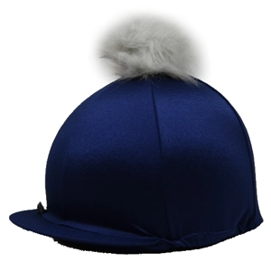 Capz Hat Silk with Faux fur Pom Pom