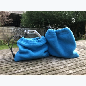 Fleece Stirrup Covers - Turquoise