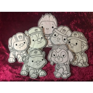 Boy and Dogs Set