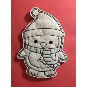 Penguin with scarf