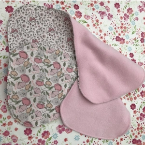 Set of 2 Burp Cloths, Pink