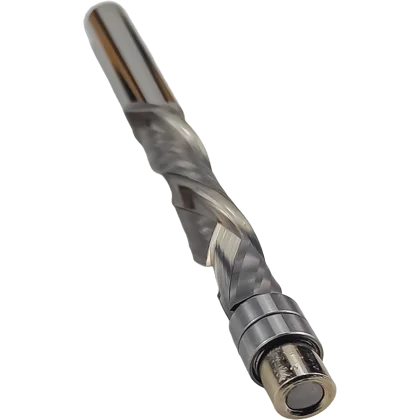 Spiral Flush Trim Router Bit Solid Carbide UP/DOWN Compression Bit 1/4" Shank