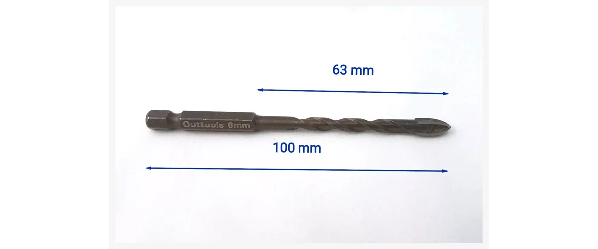 9 Pcs Tile Drill Bits For Porcelain Glass Ceramics Marble -3 sizes