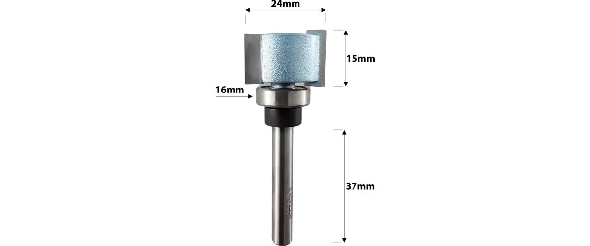 CUTTOOLS Intumescent Strip Recess Router Cutter ¼” shank -Two sizes