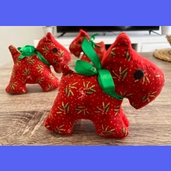 Christmas Scottie Dog