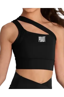 Asymmetric Cutout Bra Top