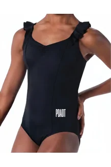 Ruffled Pinch-Front Leo..