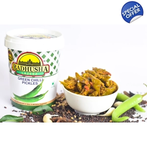 Badhusha Lazeez Green Chilli Pickle