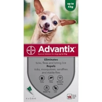 Advantix for Dogs | Up to 4kg | 3xApplications