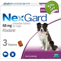 Nexgard Chewable for Dogs 10 - 20 kg | 3 Tablets..