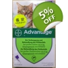 4 x 0.8mL Advantage FOR CATS Over 4KG