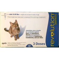 Revolution selamectin for Cats | 2.28 - 6.81kg 5.1-15 lbs ..