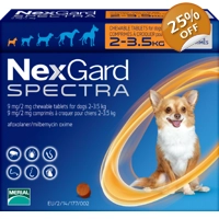 Nextgard Spectra for Dogs 2-3.5kg | 3 Doses