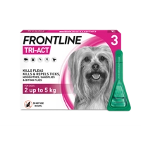 Frontline Tri-Act for Dogs | 2-5kg | 3xApplications