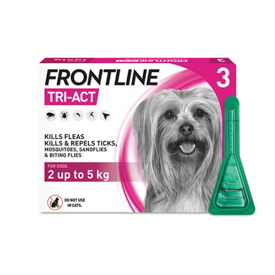 Frontline Tri-Act for Dogs | 2-5kg | 3xApplications