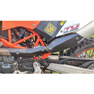 Carbon Fiber Exhaust heat shields set for KTM690 Enduro/SMC 2008-2018