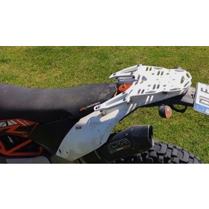 WHITE Smart Luggage Rack for KTM 690 2008-2018