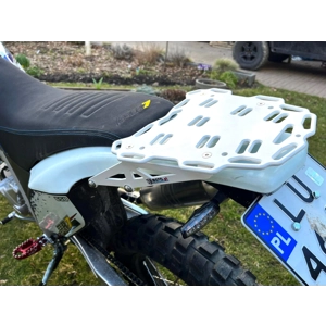 WHITE Rear Top Rack for AJP PR7