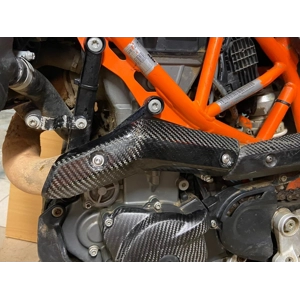 Front Exhaust Pipe Carbon Fiber Heat Shield for new KTM 690 2019+ Enduro/SMC