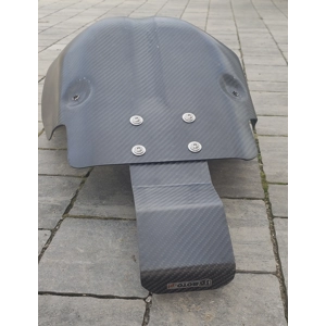 Lower link carbon+kevlar protector