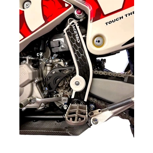 X-Grip White Acerbis Frame Guards for Kove 450 Rally