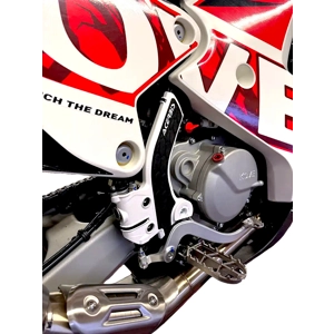 X-Grip White Acerbis Frame Guards for Kove 450 Rally
