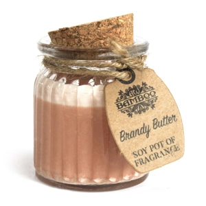 Pack of 2 Brandy Butter Soy Pot of Fragrance Candles