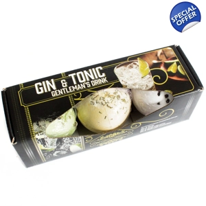 Set of Three Gin & Tonic Bath Bombs